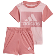 set adidas performance essentials tee and shorts set roz 74 cm photo