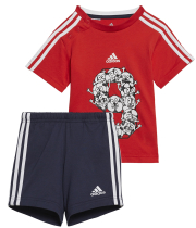 set adidas performance lil 3 stripes sporty set kokkino mple photo