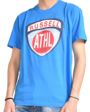 mployza russell athletic shield s s crewneck tee mple m photo