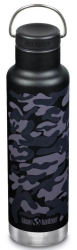 pagoyri klean kanteen insulated classic with loop cap black camo mayro 592 ml photo