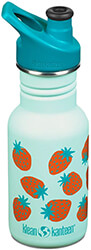 pagoyri klean kanteen kid classic narrow with kid sport cap strawberries thalassi 355 ml photo