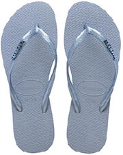 sagionara havaianas slim logo metallic siel photo