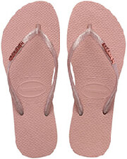 sagionara havaianas slim logo metallic roz photo