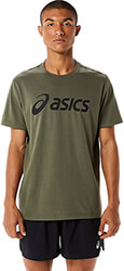 mployza asics big logo tee xaki photo