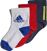 kaltses adidas performance kids socks 3p mple skoyro kokkines leykes photo