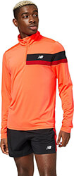 mployza new balance accelerate half zip portokali photo