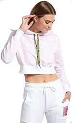 foyter bodytalk pleasure is cropped balloon hoodie roz photo