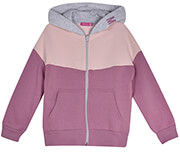 zaketa bodytalk fading colors assymetrical loose hooded jacket roz photo