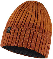 skoyfos buff knitted fleece band hat igor nut portokali photo