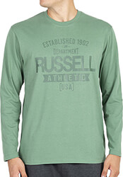 mployza russell athletic established 1902 l s crewneck prasino photo