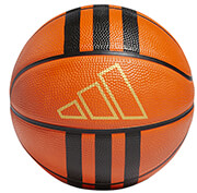 mpala adidas performance 3 stripes rubber mini basketball portokali 3 photo