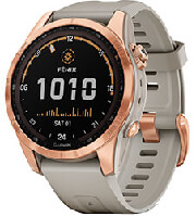 rolo garmin fenix 7s solar rose gold with light sand photo