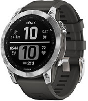 rolo garmin fenix 7 silver with graphite photo