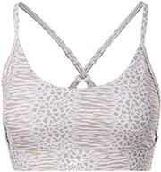 mpoystaki reebok sport lux strappy modern safari print bra lila photo