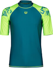 antiliaki mployza arena unisex jr rash vest s s graphic prasini 14 15 eton photo