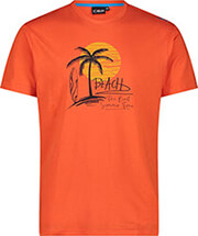 mployza cmp tropical print t shirt portokali 50 photo