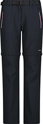 panteloni cmp zip off hiking trousers anthraki photo