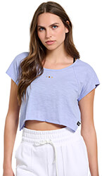 mployza bodytalk snaps cropped t shirt lila s photo