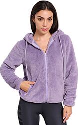 zaketa bodytalk zip hooded sweater lila photo