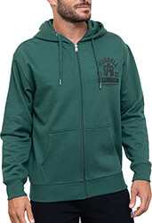 zaketa russell athletic interlink zip through hoody prasini photo