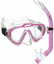 set maska anapneystiras mares combo sharky snorkeling roz photo
