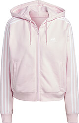 zaketa adidas performance essentials 3 stripes french terry bomber full zip hoodie roz photo