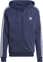 zaketa adidas performance essentials fleece 3 stripes full zip hoodie mple skoyro photo