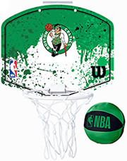 mpasketaki wilson nba team mini hoop boston celtics prasino photo