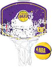 mpasketaki wilson nba team mini hoop los angeles lakers mob photo