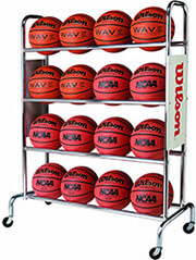 karotsi wilson basketball deluxe rack 16 balls photo