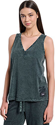 amaniki mployza haze sleeveless tank top anthraki photo