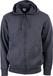 zaketa russell athletic zip through hoody anthraki photo