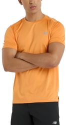 mployza new balance run t shirt portokali photo