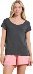 mployza bodytalk t shirt v neck button down back anthraki l photo