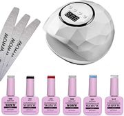 set foyrnaki f6 led uv 86w 5 imimonima bernikia 3 limes 100 180 woww cosmetics