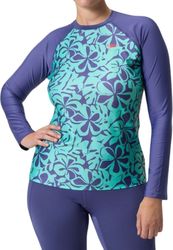 antiliaki mployza speedo printed long sleeve rash top prasini mob photo