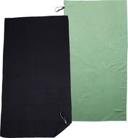 set me 2 petsetes microfiber espree fast dry solid green black 75 x 150 cm