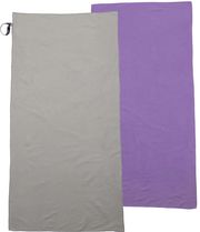 set me 2 petsetes microfiber espree fast dry solid grey mauve 75 x 150 cm