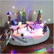 xristoygenniatiki pista patinaz christmas collection me led moysiki kai kinisi