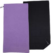 set me 2 petsetes microfiber espree fast dry solid black mauve 50 x 100 cm