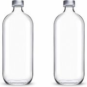 set mpoykali espiel gyalino diafano me metalliko kapaki 1100ml 2tmx