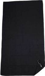 petseta microfiber espree fast dry solid black 75 x 150 cm