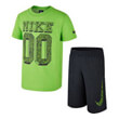 set mployza bermoyda nike graphic 1 gkri prasino photo
