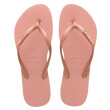 sagionara havaianas slim logo metallic roz xrysafi photo