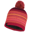 skoyfos buff knitted fleece band hat neper bright pink roz photo