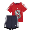 set adidas performance lil 3 stripes sporty set kokkino mple photo