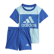 set adidas performance essentials tee and shorts set siel mple roya photo