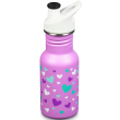 pagoyri klean kanteen kid classic narrow with kid sport cap orchid hearts foyxia 355 ml photo