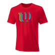 mployza wilson padel blur tech tee kokkini photo