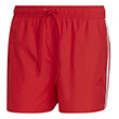 magio adidas performance classic 3 stripes swim shorts kokkino photo